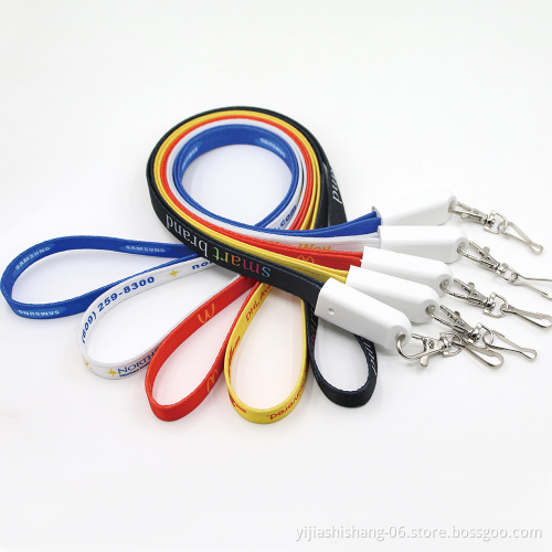 Yijiashishang Small QTY USB Lanyard with Printed Logo Charging Sync Data Cable 3 in 1 Manufacturer